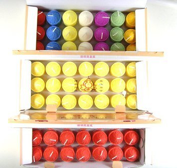 敦煌酥油 供佛燈/ 純奶酥油燭/1粒約8小時(黃色)20盒/一箱價|一淘網優惠購|購就省錢